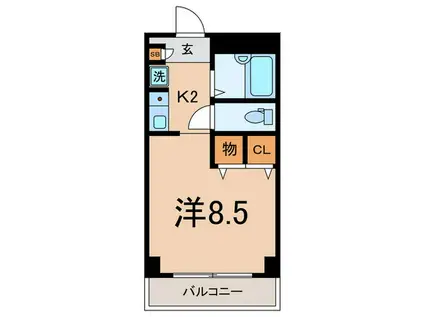 コーポ237(1K/3階)の間取り写真