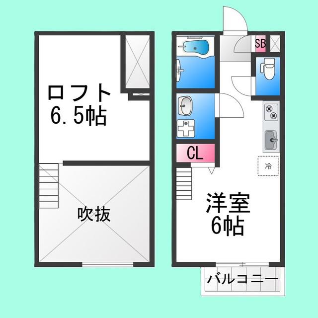 ANGE(ワンルーム/1階)の間取り写真