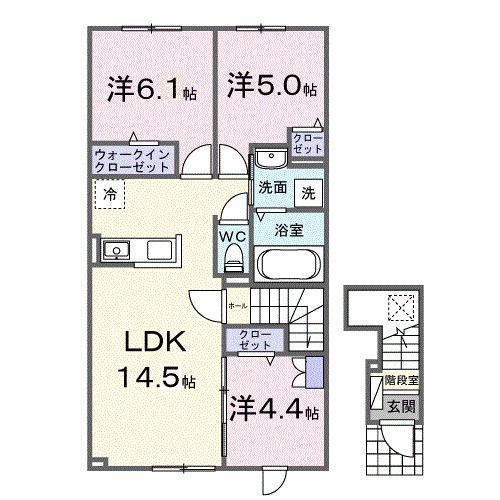 MUSICA(3LDK/2階)の間取り写真