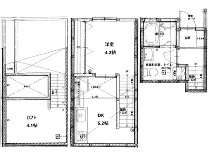 リノリノアパートメントPLUS(1DK/1階)の間取り写真