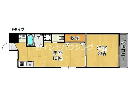 坂本マンション(1LDK/1階)の間取り写真