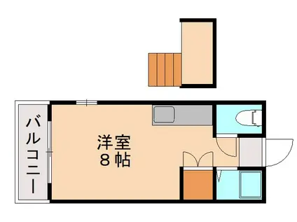 LA BRILLER香椎参道(ワンルーム/3階)の間取り写真