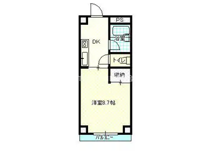 ユーミー01(1K/3階)の間取り写真