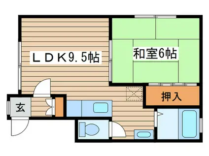 サンシャロンスII(1LDK/2階)の間取り写真