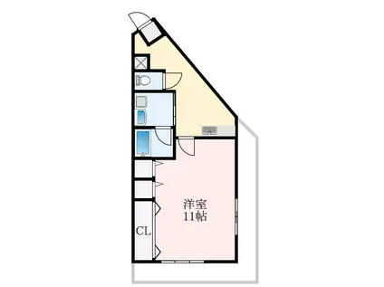 メゾンアルカディア金剛(1K/3階)の間取り写真
