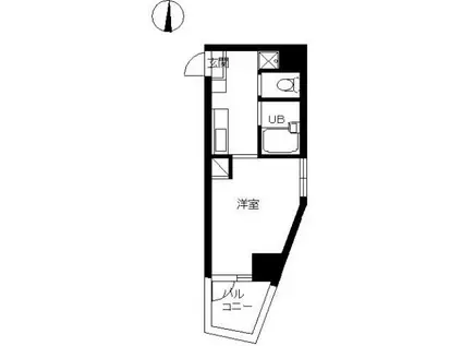 スカイコート高田馬場第3(1K/7階)の間取り写真