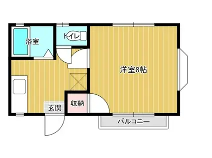 ハイツナナ(1K/1階)の間取り写真