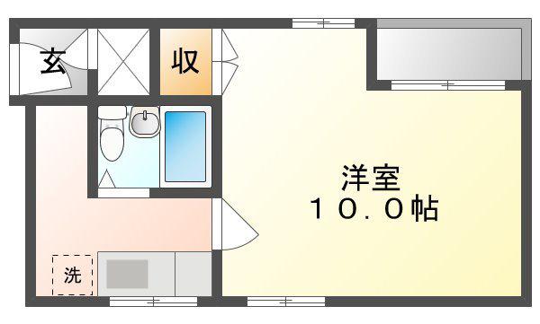 プレアール大供II(1K/2階)の間取り写真