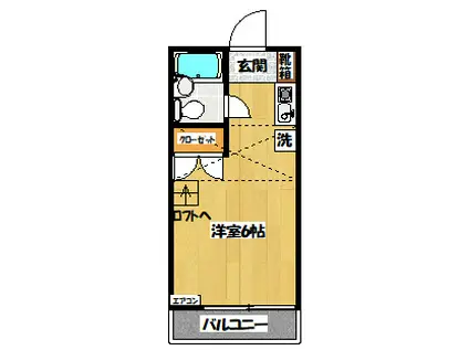 フェアリー一ツ橋(ワンルーム/1階)の間取り写真