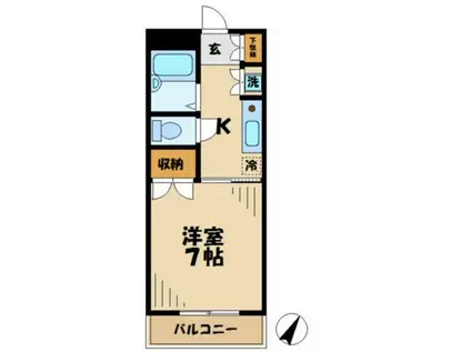 ANNIVERSARY アニバーサリー(1K/2階)の間取り写真