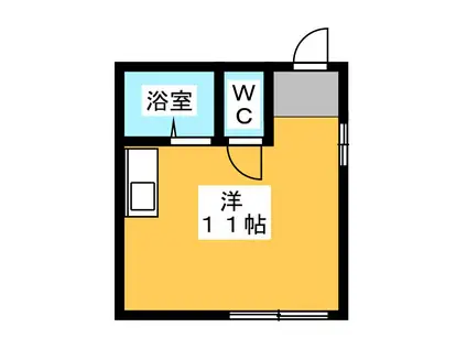 サニープレイス(ワンルーム/2階)の間取り写真