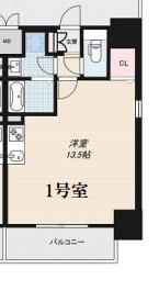 レジデンスH忍町(ワンルーム/2階)の間取り写真