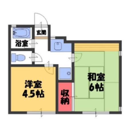 泉マンション(2K/3階)の間取り写真
