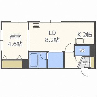 アミカル(1LDK/3階)の間取り写真