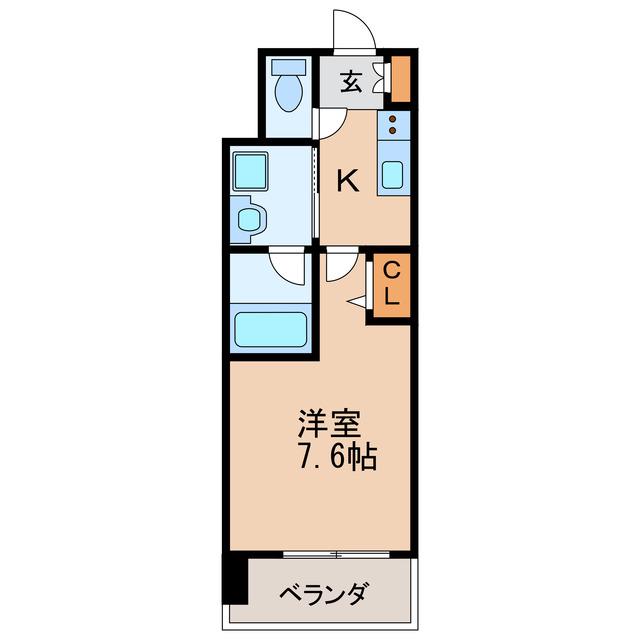 リヴシティ新栄(1K/5階)の間取り写真