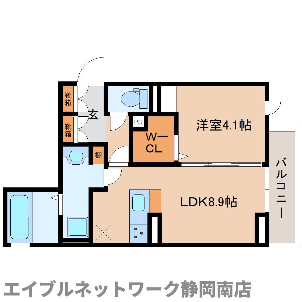 エフォート(1LDK/3階)の間取り写真