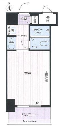 クリオ新子安ファースト(1K/7階)の間取り写真