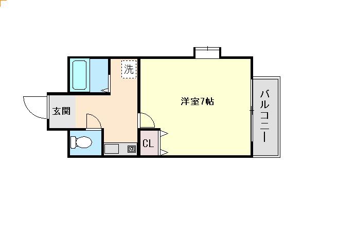 M-FORT(1K/4階)の間取り写真