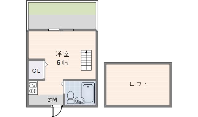 ZEUS花園(1SK/1階)の間取り写真