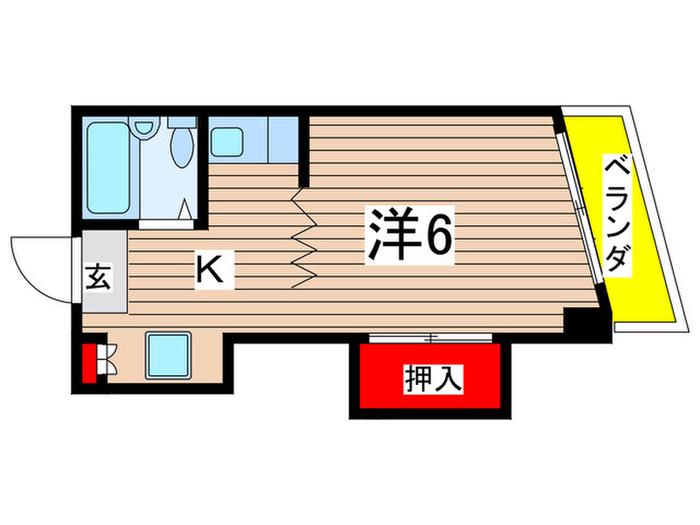 メゾン永和(1K/2階)の間取り写真
