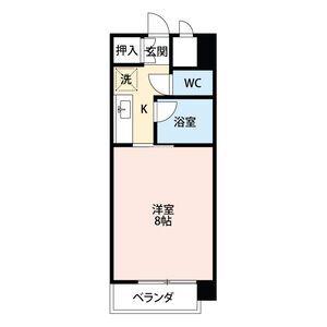 メゾンドポプラ(1K/2階)の間取り写真