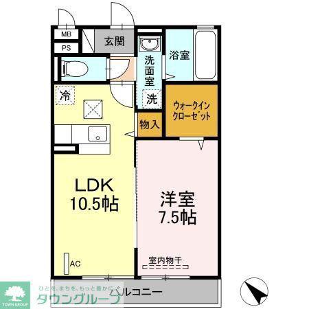 スタイラクスハウス(1LDK/1階)の間取り写真
