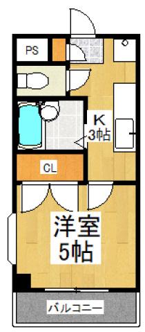 アート青葉町(1K/3階)の間取り写真