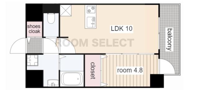 プレサンス広小路通今池(1LDK/7階)の間取り写真