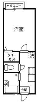 レクエルドプレイス(1K/2階)の間取り写真