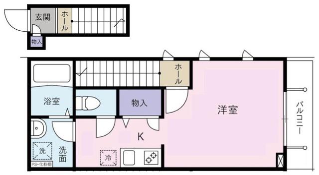 エコーレ(ワンルーム/3階)の間取り写真