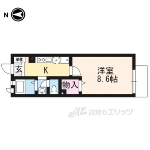 MAISON CERISIER(1K/2階)の間取り写真