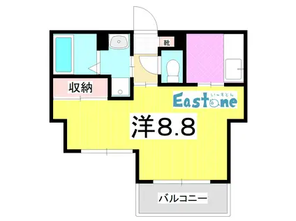 STORY(1K/1階)の間取り写真