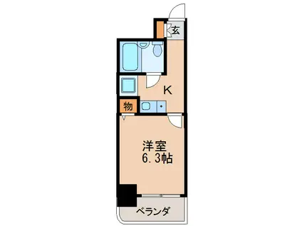 ライオンズマンション新栄(1K/11階)の間取り写真