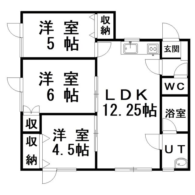CASA SAKUTA(3LDK/2階)の間取り写真