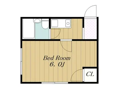 プラーズ愛甲(1K/1階)の間取り写真