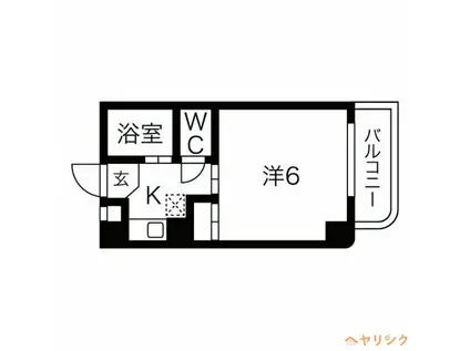 メゾン志賀(1K/2階)の間取り写真