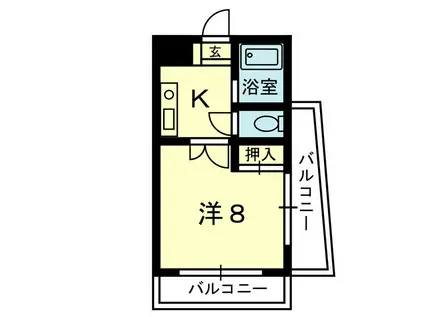 NWビル(1K/3階)の間取り写真
