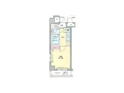 ロアール早稲田大学前弐番館(1K/1階)の間取り写真