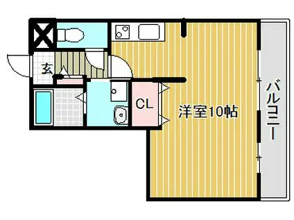 SEJOUROONISHI(1K/3階)の間取り写真