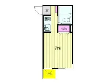 エスカイア阿佐ヶ谷第3(ワンルーム/3階)の間取り写真