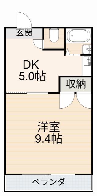 コーポサクセス(1DK/2階)の間取り写真