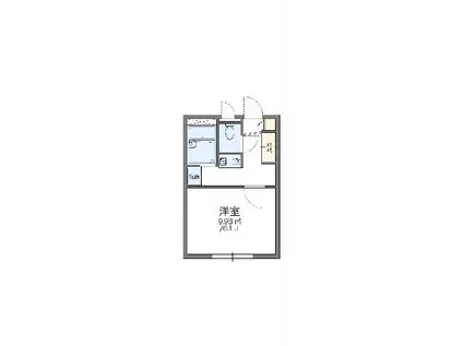 レオパレスアルカンシェルII(1K/2階)の間取り写真