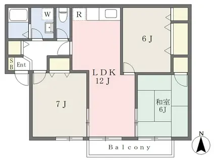 モントーレ21(3LDK/1階)の間取り写真