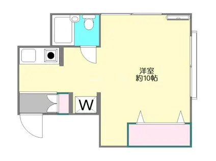 PH本町(ワンルーム/2階)の間取り写真