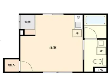 GLANZ(ワンルーム/2階)の間取り写真