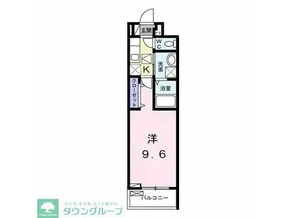 セレスフィオーレ(1K/1階)の間取り写真