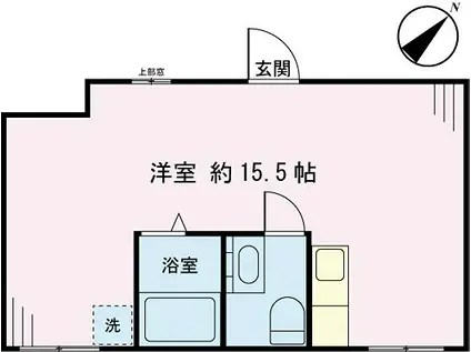 カマラード田園調布(ワンルーム/2階)の間取り写真