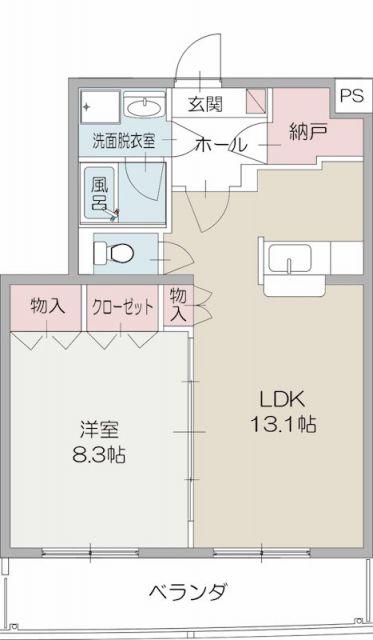 グランマレ.テルツォ(1LDK/3階)の間取り写真