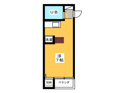 吉祥寺プラムコート(ワンルーム/1階)の間取り写真