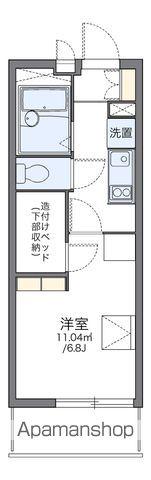 レオパレスキュア横浜(1K/1階)の間取り写真